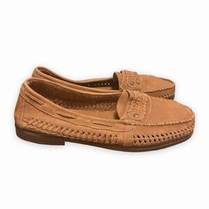 Rare Vtg LJ Simone Made In Brazil Outlaw Western Leather Moccasins Size 10 EUC